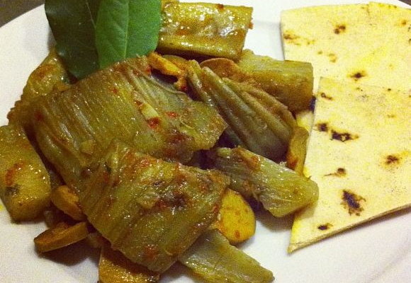 Oggi cardi in umido versione veg