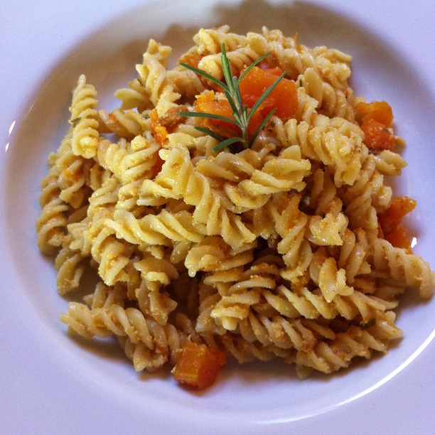 Fusilli con salsa di zucca