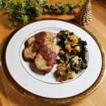 rollè vegetale con salsa di ginepro